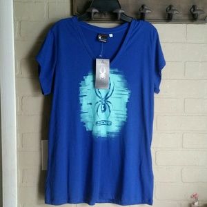 Spyder🕷 blue shirt